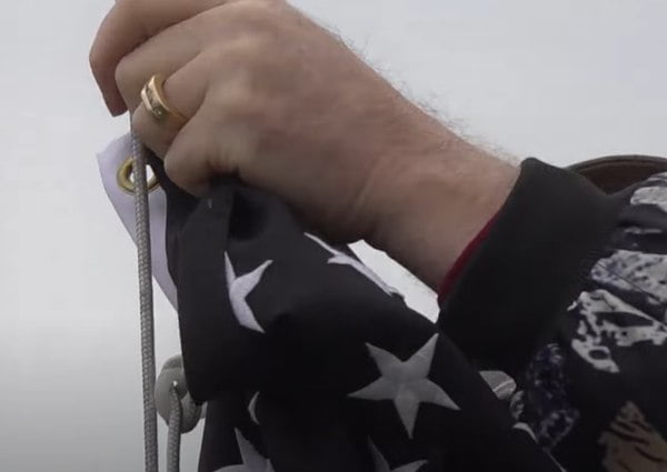 Father of slain Ohio LEO takes down thin blue line flag after threat of fines, lawsuit   By: