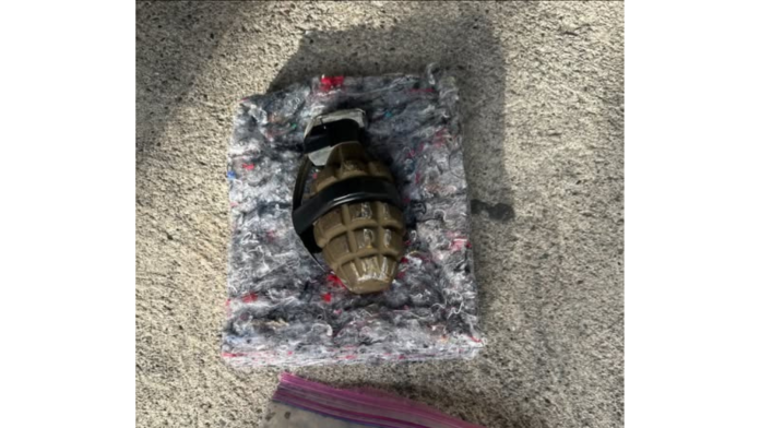 Man throws live grenade at Calif. officers during pursuit