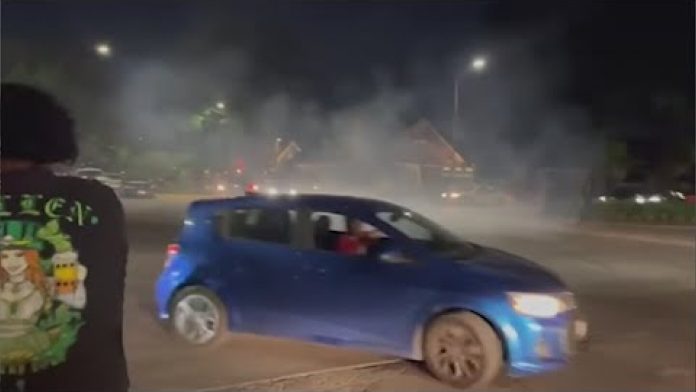 St. Louis police deploy spike strips to disable around 50 vehicles in street takeovers