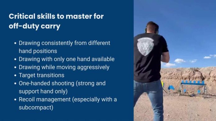 Chiefs Corner: Off-duty carry — the skills cops can't afford to ignore