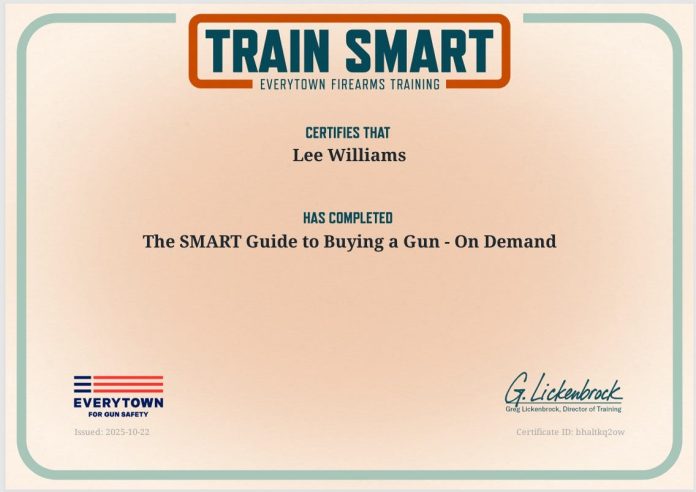 I just took Everytown’s online firearm training course …