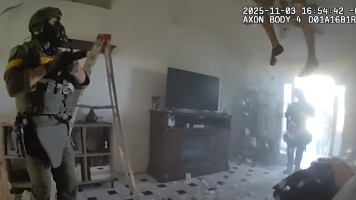 Watch: Suspect barricaded in attic falls through ceiling and into the laps of Fla. SWAT officers