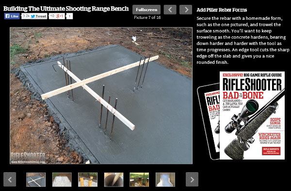 Building Your Own Concrete Shooting Bench — Plans with Photos