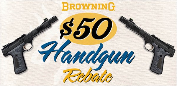 Get a $50 Rebate on a New Browning Pistol in February