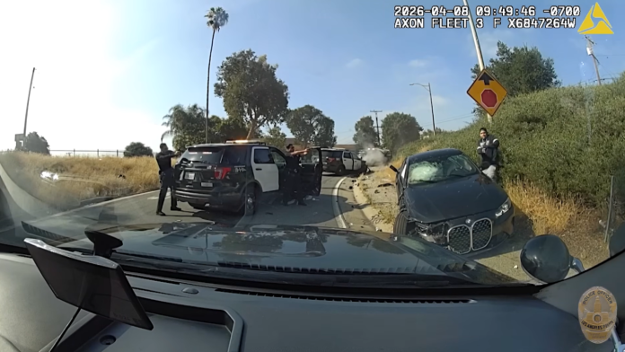 BWC: Driver rams LAPD cruiser head-on, points gun at officers before fatal OIS