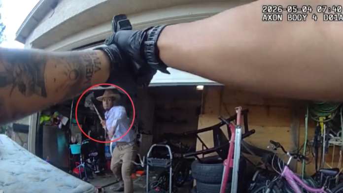 BWC: Man raises ax, threatens to throw it at Calif. officer before fatal OIS