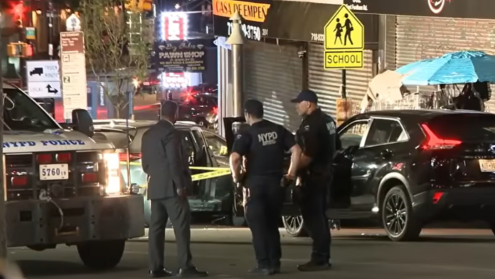 18-year-old vehicle theft suspect shot after ramming NYPD cruisers, striking sergeant